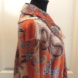 Leo & Nicole Cowl Neck Velveteen Tunic